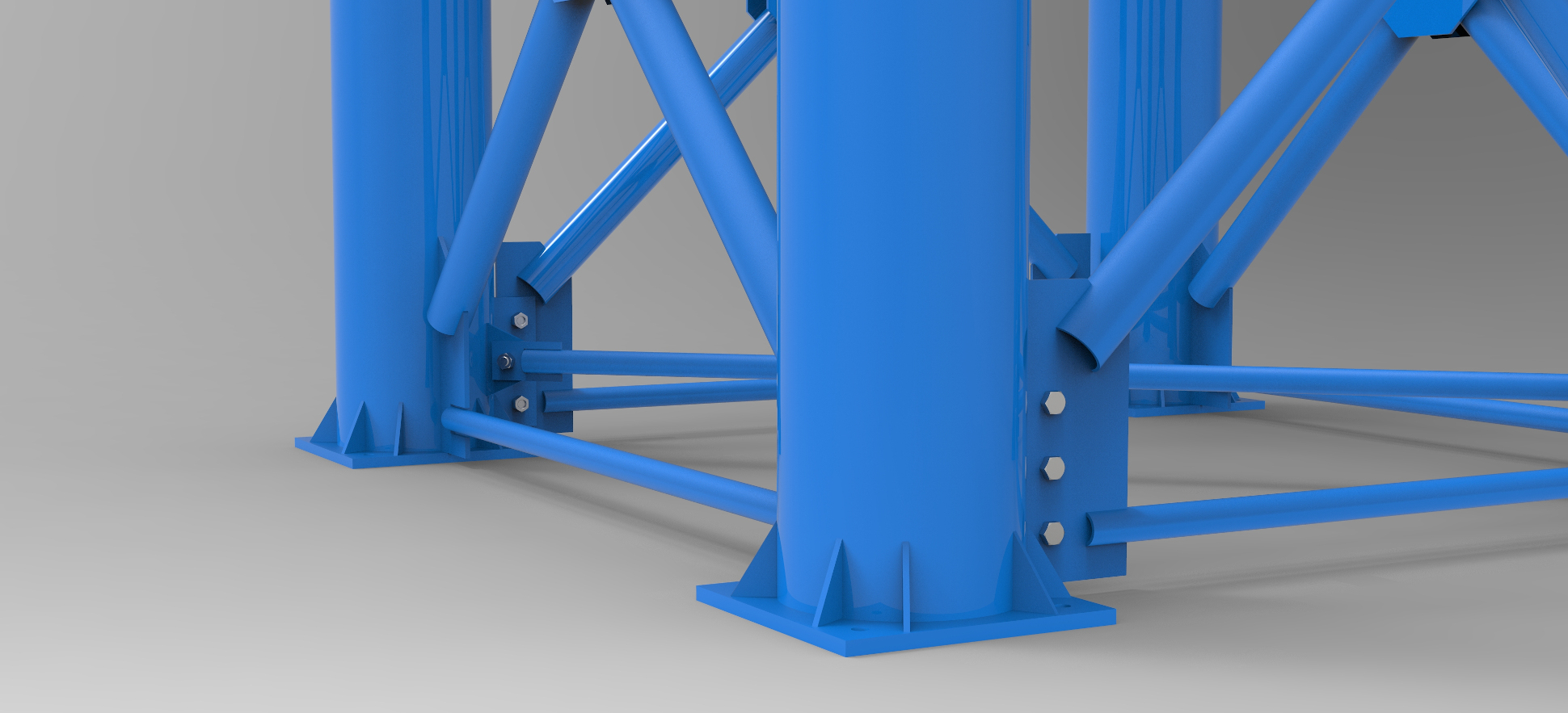 Herstellung von Brückenstützen – Rohrkonstruktionsstützen Brückenstützen Segmentstützen